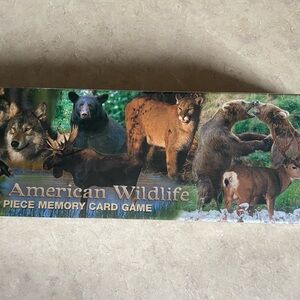 North American Wildlife, 100 Piece Memory Card Game New in box/Sealed Animals